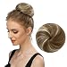 SARLA Donut Chignon Bun Straight Updo Hair Bun Hairpieces Synthetic Scrunchie Hair Bun Extensions Q3 (M6PH613)