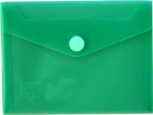 EXXO by HFP 90800 Dokumententasche mit Klettverschluss A6 quer, 10 Stück, farbig sortiert, 160 mm x 120 mm
