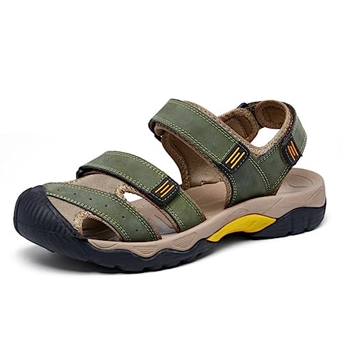 Men's Sandals Classic Breathable Slip-On Sandals Men Outdoor Casual Beach Sandals Sneakers(43)