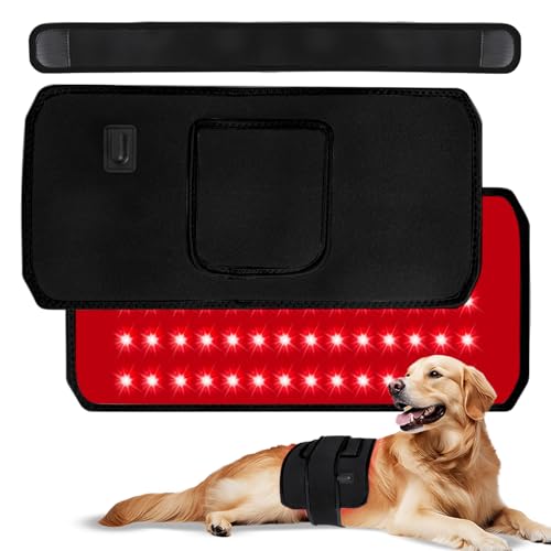 Infrared Red Light Therapy Belt Pets, Wearable Red Infrared Light Therapy Red Light Therapy Belt for Pets, 660nm&850nm Portable Red Light Therapy for Dogs Tissue Repair, Joint & Back Pain