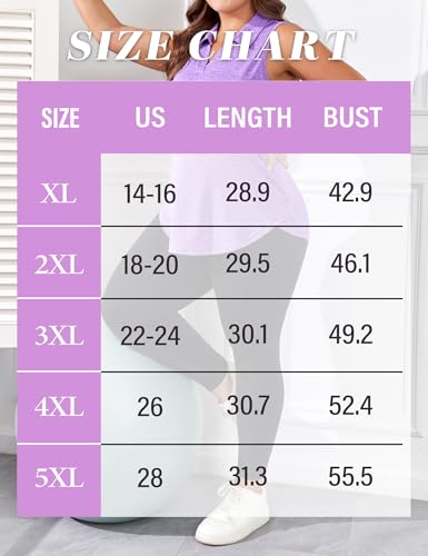 FOREYOND Plus Size Sleeveless Golf Shirt