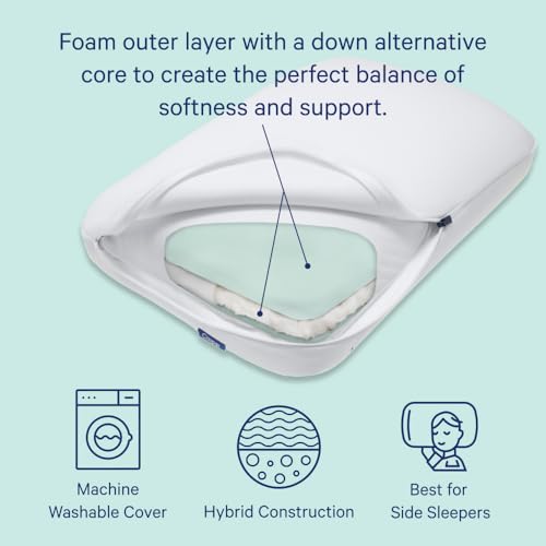 Image of Casper Sleep, King Hybrid Pillow, Two Pack, White 2 Count