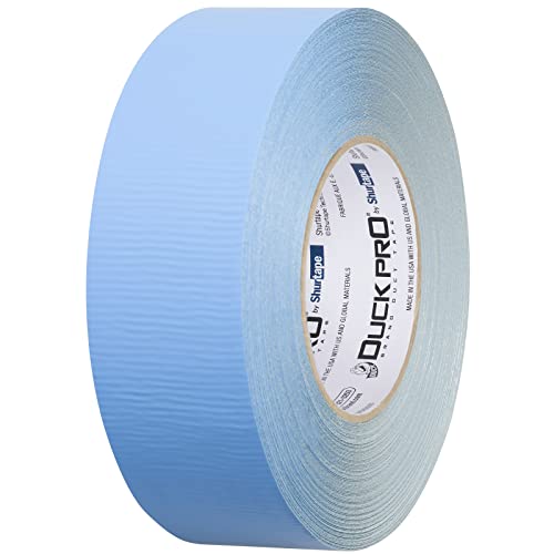 Ruban adhésif double couche 48mm Shurtape DF 545 Duck Pro bleu pour fixation sol et moquette 36m