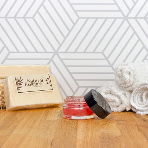 Cornucopia 15-Milliliter Clear Glass Balm Jars (12-Pack); 1/2 oz Cosmetic Jars with Lined Black Plastic Lids3