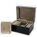 WCHCWR Fashion Black Single Slot Wooden Watch Case Paint Box Travel Jewelry Gift Storage Showcase Display Box