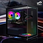 Gaming PC, Core i7 bis zu 3.9 GHz, Radeon RX 580 16 GB GDDR5, 16 GB RAM, 512 GB SSD, WiFi 600M, BT 5.0, RGB-Lüfter x 2, W10H64, Gamer PC Computer Desktop Rechner – Bild 2