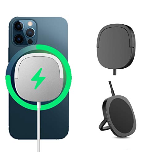 magsafe充電器 スタンド機能 薄型 15W iPhone 12 シリーズ 対応 マグネット ワイヤレス充電器 急速 磁気充電 最大15W出力 (ブラック) magsafe充電器 スタンド機能 薄型 15W iPhone 12 シリーズ 対応 マグネット ワイヤレス充電器 急速 磁気充電 最大15W出力 (ブラック)
