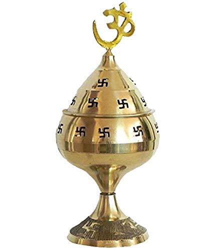 BANSIGOODS Deepak Akhand Diya Brass Metal for Religious Brass Table Diya (Height: 5.5 inch)
