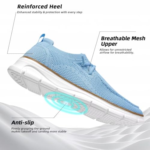 Image of Mens Slip-on Loafers Comfortable Boat Shoes Casual Walking Sneakers Mesh Business Oxfords Work Lightweight Soft Sole