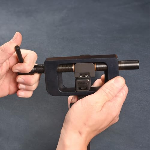 Image of TRUGLO Portable and Durable Steel Rear and Front Sight Installation and Removal Tool with Mounted Sights for Hunting