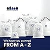 Plasticplace Custom Fit Trash Bags, Compatible with simplehuman Code P (100 Count) White Drawstring Garbage Liners 13-16 Gallon, 23.5 x 31.5