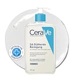 CeraVe SA Glättende Reinigung, Mildes Peeling-Waschgel, Feuchtigkeitsspendend, Talg und Öl reduzierend, Mit Salicylsäure, Urea, Hyaluron und Ceramiden, Bei trockener und rauer Haut, 473 ml