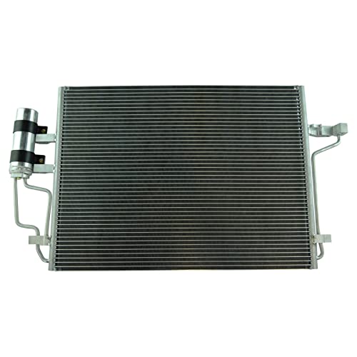 Image of TRQ A /C Condenser and Receiver Drier Assembly Compatible with 2013-2016 Ford Escape L4 2.0L Turbo