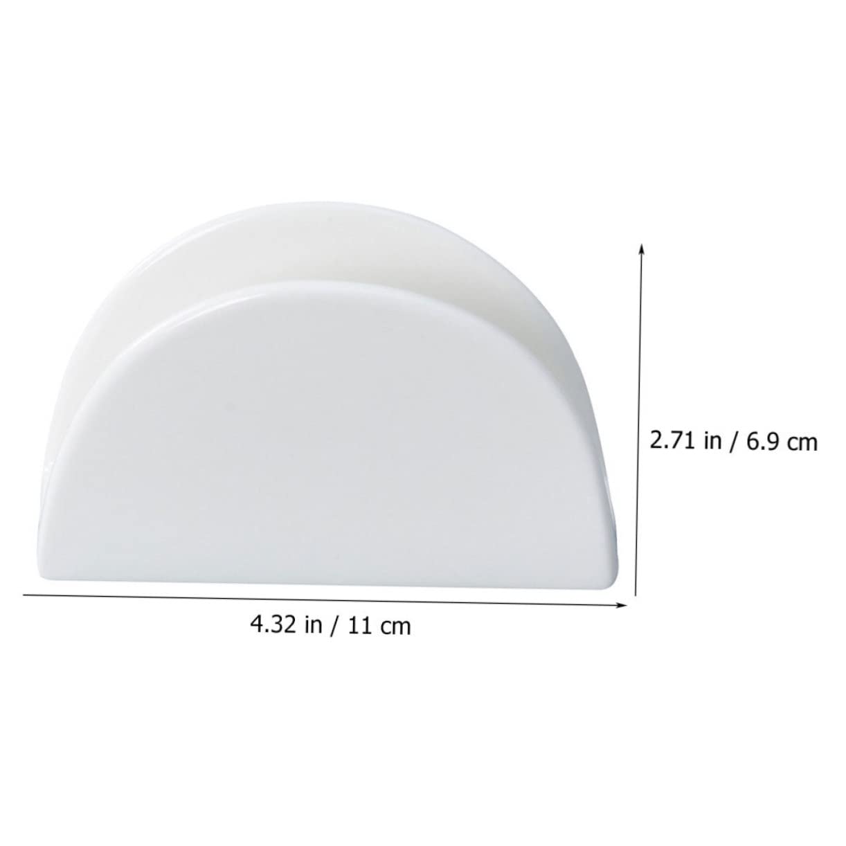 Blanco Servilletero de Mesa 2 Piezas Cerámica para Cena