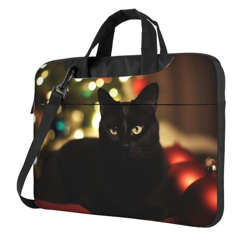 Sac ordinateur portable chat de Noël, cadeau homme femme