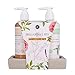 accentra Relaxing SPA - Set per la cura delle mani su un ripiano in ceramica effetto cemento, 290 ml di sapone per le mani e lozione da 290 ml in dispenser a pompa, multicolore