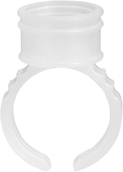 Tattoo Ink Cap, Disposable Tattoo Ink Ring Cups Plastic Microblading Pigment Accessories Holder 100pcs