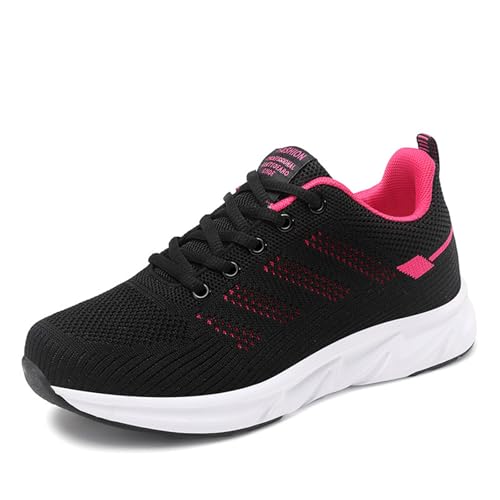 HINDOLA Womens Sneakers Lightweight Running Shoes Mesh Breathable Fashion Sneakers Athletic Comfortable Casual Non Slip Walking Shoes