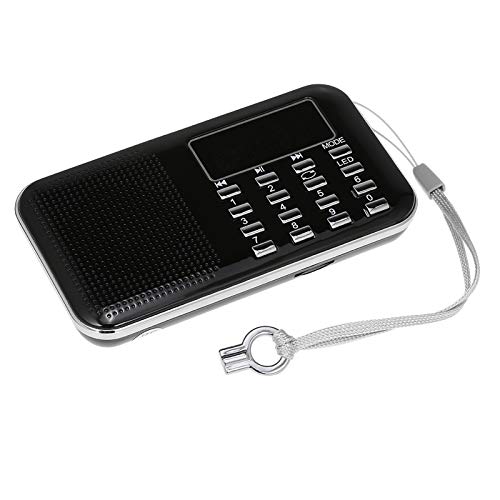 Radio Portátil FM, Radio con Batería USB con Pantalla de 2 Pulgadas, Excelente Recepción, Radio FM Portátil, Radio de Transistores, FM 70 MHz-108 MHz, Compatible con Unidad Flash