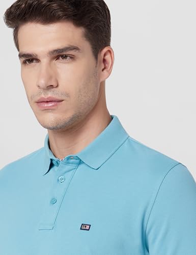 Image of Arrow Sport Men Regular fit Cotton Solid Short Sleeves Polo Shirt