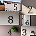 5 Inch High House Numbers-Unique Solid Hammered Style Cast Iron Home Address Numbers/Mailbox Numbers/Black/Number 2