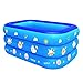Pataugeoire Domestique, Piscine Gonflable épaissie, Pataugeoire Gonflable Pliable, Piscine pour Enfants Adultes, Piscine Hors Sol, pour Jouet d'extérieur, Jardin, Cour arrière, Fête d'été