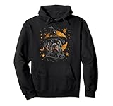 pitbull - cappello da strega per halloween, motivo: cane felpa con cappuccio