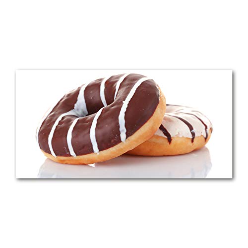 Photo décorative cuisine beignets au chocolat impression sur verre 120x60