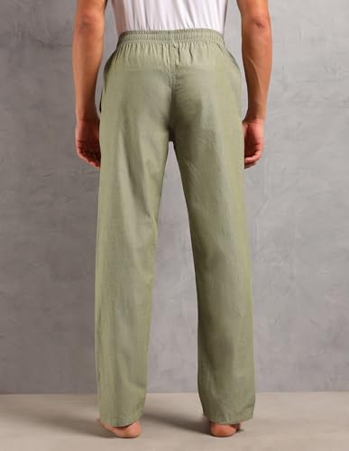 Image of U.S. POLO ASSN. Men Comfort Fit Solid Cotton I658 Lounge Pants - Pack of 1