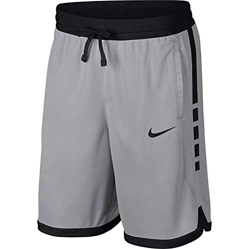 Nike Men's Dry Fit Elite Basketball Shorts Wolf Grey/Black Size Large