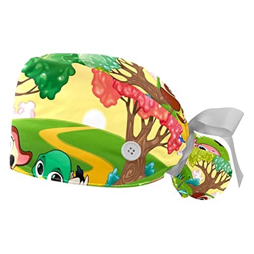 Chapeaux bouffants animaux mignons lapin cheval cochon canard casquettes de travail