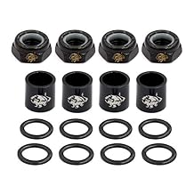 Precision Truck Hardware Kit for Skateboard & Longboards 4 Precision Spacers 4 Axle Nuts and 8 Speed Rings Speed Repair Set Accessories Parts