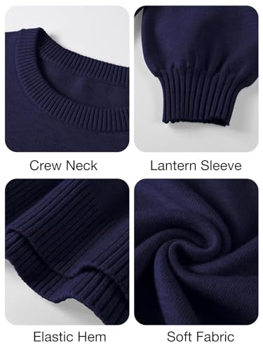 Image of BELAROI Plus Size Sweaters for Women Long Sleeve Shirts Loose Casual Oversized Tunic Sweater Fall Outfits Curved Hem M-5X