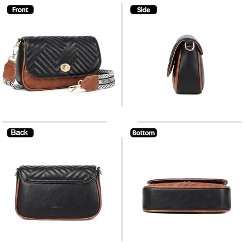 Image of JEEHAN Quilted Crossbody Bags for women Designer Shoulder Handbags Small Purse