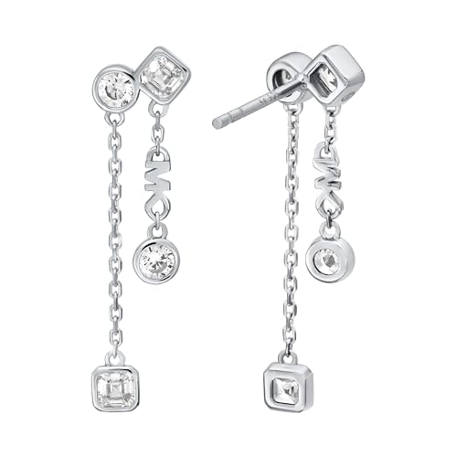 Image of Michael Kors Silver-Tone Stud Earrings or Drop Earrings for Women; Sterling Silver Earrings; Jewelry for Women