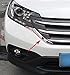 Rejilla del lado de la parrilla del lado frontal del automóvil Insertar para Honda CRV CR-V 2012 2013 2014 ABS cromo 2pcs / set