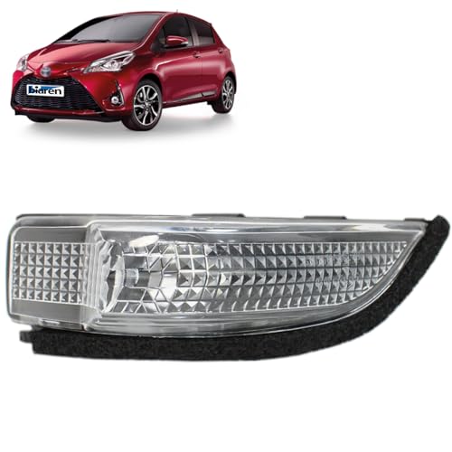 BIAREN Wing Mirror Indicator Lamp Lens Left For Toyota Yaris (2011-2019) 817400D020 817410D020