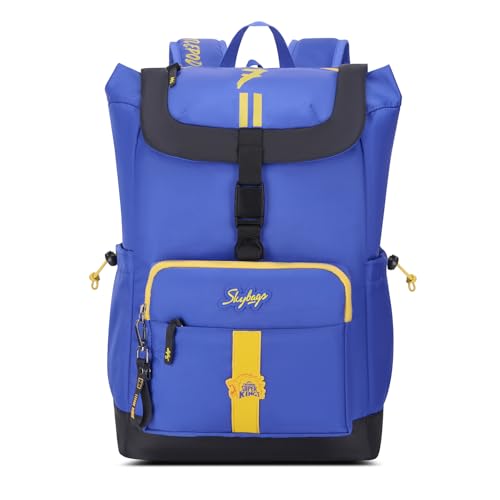Image of Skybags Yellove 15.6 inch Compatible Laptop Backpack 21L | 1 Compartment with Quick-Access Front Pocket & Rain Cover | Tablet Sleeve & Side Pocket | CSK Collage & Travel Backpack for Men & Women