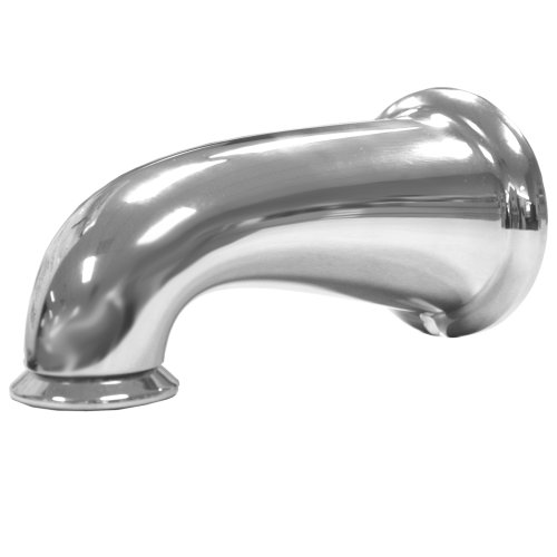 DANCO Universal Decorative Tub Spout with Pull Down Diverter, 8 Inch, Chrome, 1-Pack (10318)