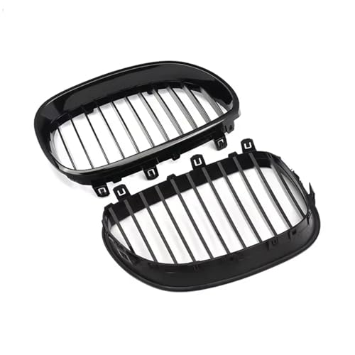 Parrilla radiador para E60 y E61 Serie 5 (2004-2009), rejilla frontal acabado negro brillante
