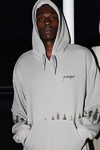 Sweat à capuche de haute qualité Prodigal Gris imprimé Forrest