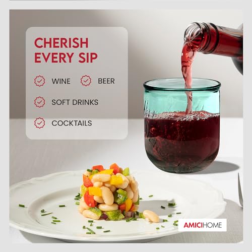 Amici Home 7AI4480S4R Vino Stemless Wine Glasses thumb #7