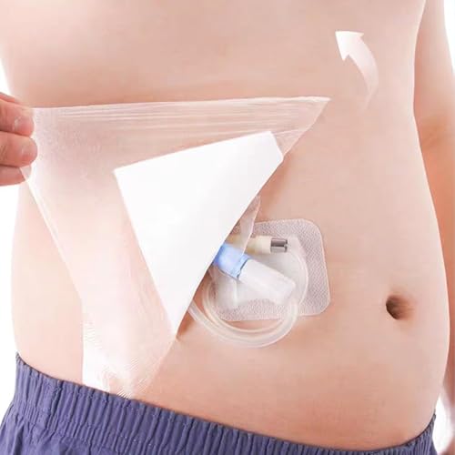 Waterproof Wound Bandage Patches with Absorbent Gauze Pads, Large Wound Dressings Pads，Post Surgical Shower Wound Cover Protector,6PCS