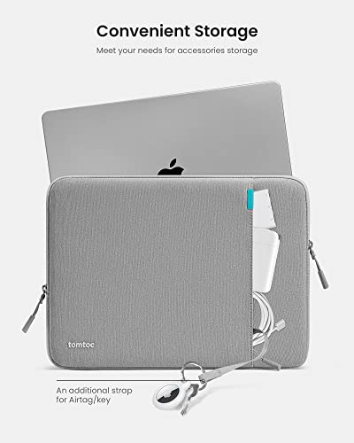 Image of Tomtoc Defender-A13 Laptop Sleeve (13 Inch), Dark Gray