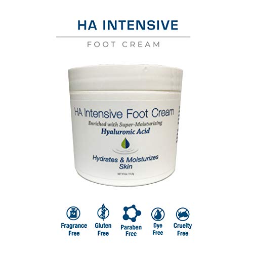 Hyalogic Hyaluronic Acid Foot Cream: Hydrates & Moisturizes Skin- Intensive Foot Moisturizer, Foot Lotion For Calluses & Dry Skin (4 Oz.) #TOP5