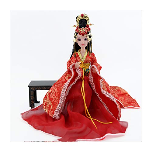 Siunwdiy Oriental Doll, 30cm Chinese Doll, Chinese Style 12-Joints Doll China Ancient Fairy Ball-Jointed Doll for Girls,Tea Table Decoration Doll,Chinese Bride