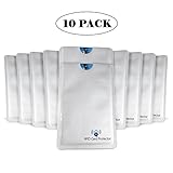 RFID Blocking Sleeves (10 credit card protectors) Prevent Identity and Credit Card skimming by NFC or RFID Scanners, Credit Card Readers. Designed for men and women wallets, Great for Travelers