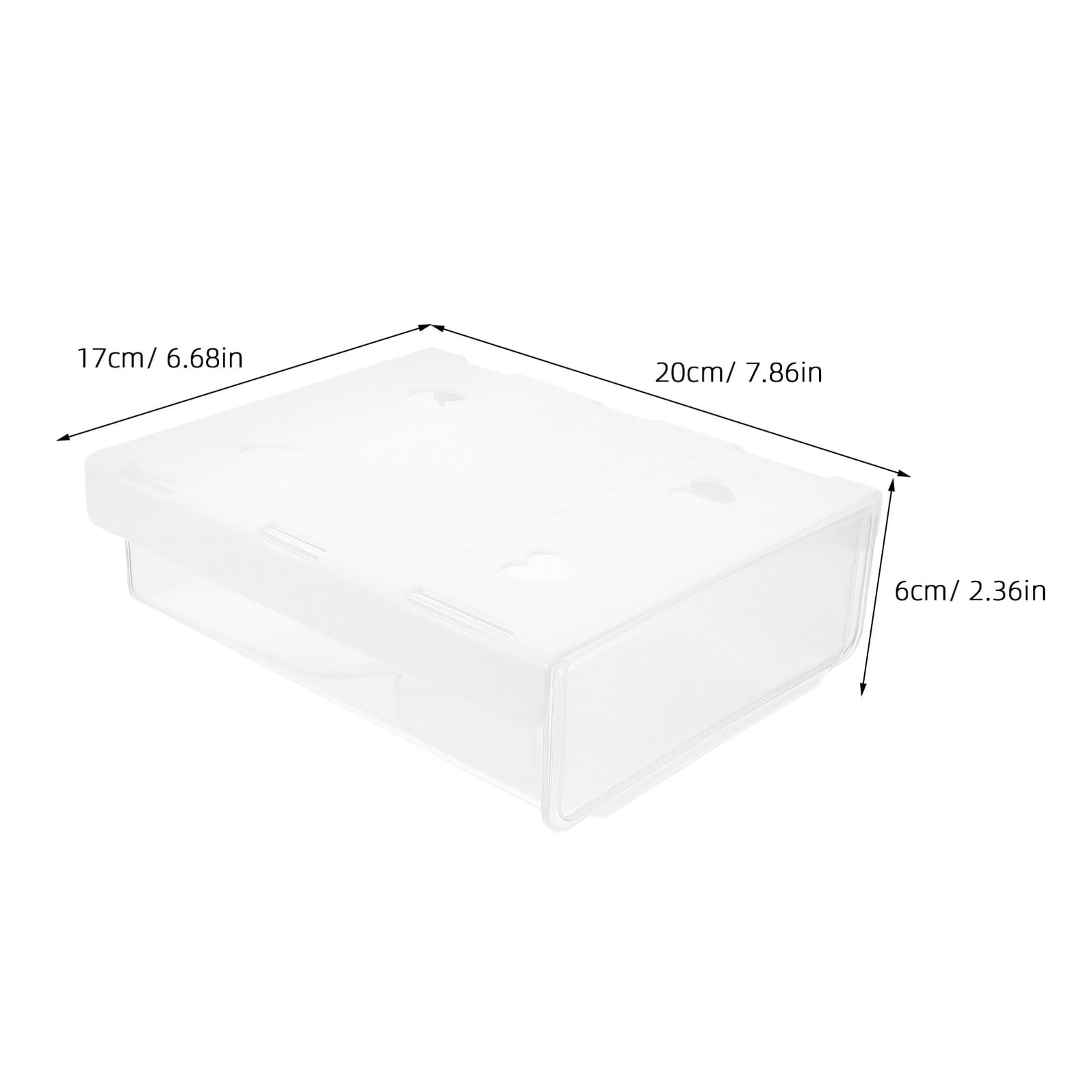 3 Cajones Organizadores Adhesivos para Debajo Mesa Caja de Almacenamiento Oculta white Cajón Deslizante sin Perforación para Oficina y Escritorio Bandeja Organizadora para