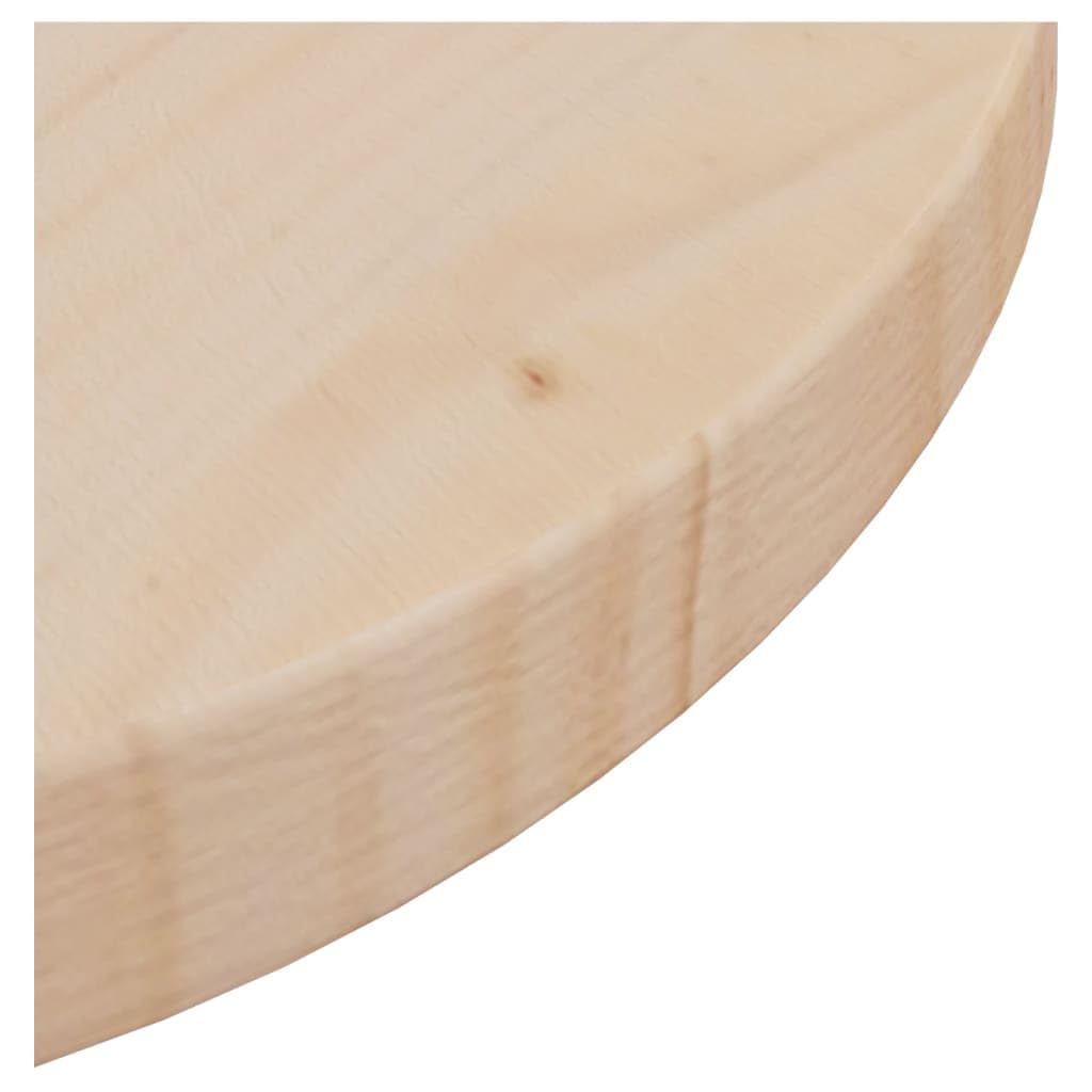 Piano in legno per scrivania rotonda, piastra di protezione, tavoli da pranzo, caffè o giardino, design moderno, facile da pulire, marrone, 30 x 2,5 cm