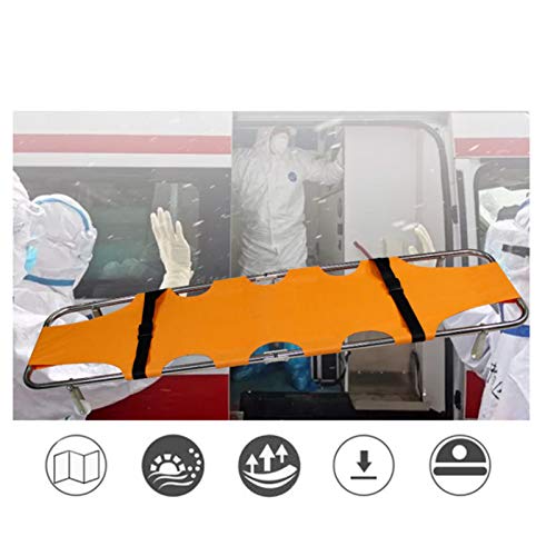Civière médicale pliable secours incendie évacuation difficile roues - 2